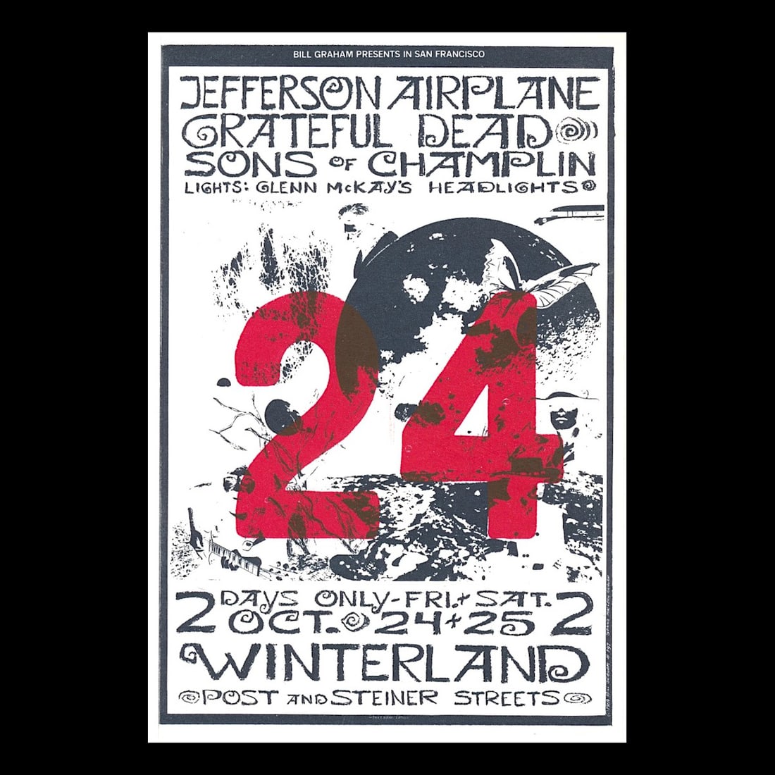 Jefferson Airplane - 1969 Vintage Concert Ticket (1 of 1)