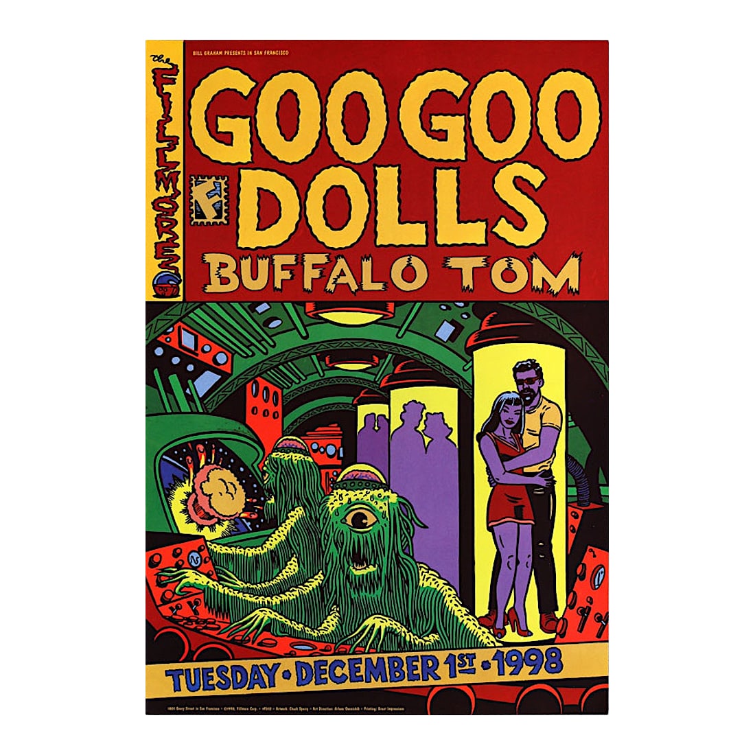 Goo Goo Dolls - 1998 Fillmore Concert Poster (1 of 1)