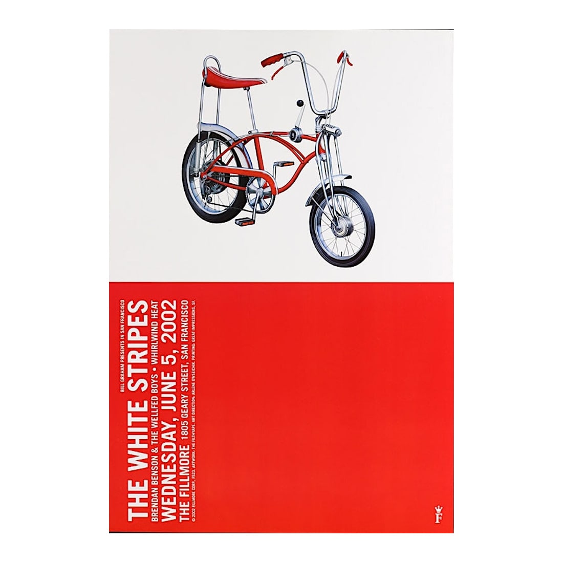 The White Stripes - 2002 Fillmore Concert Poster (1 of 1)