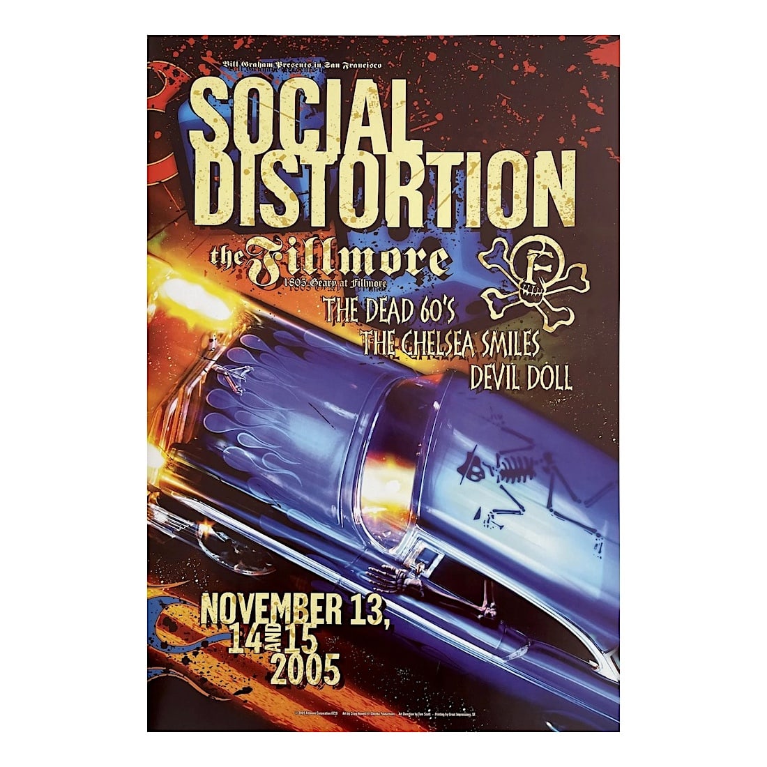 Social Distortion - 2005 Fillmore Concert Poster (1 of 1)