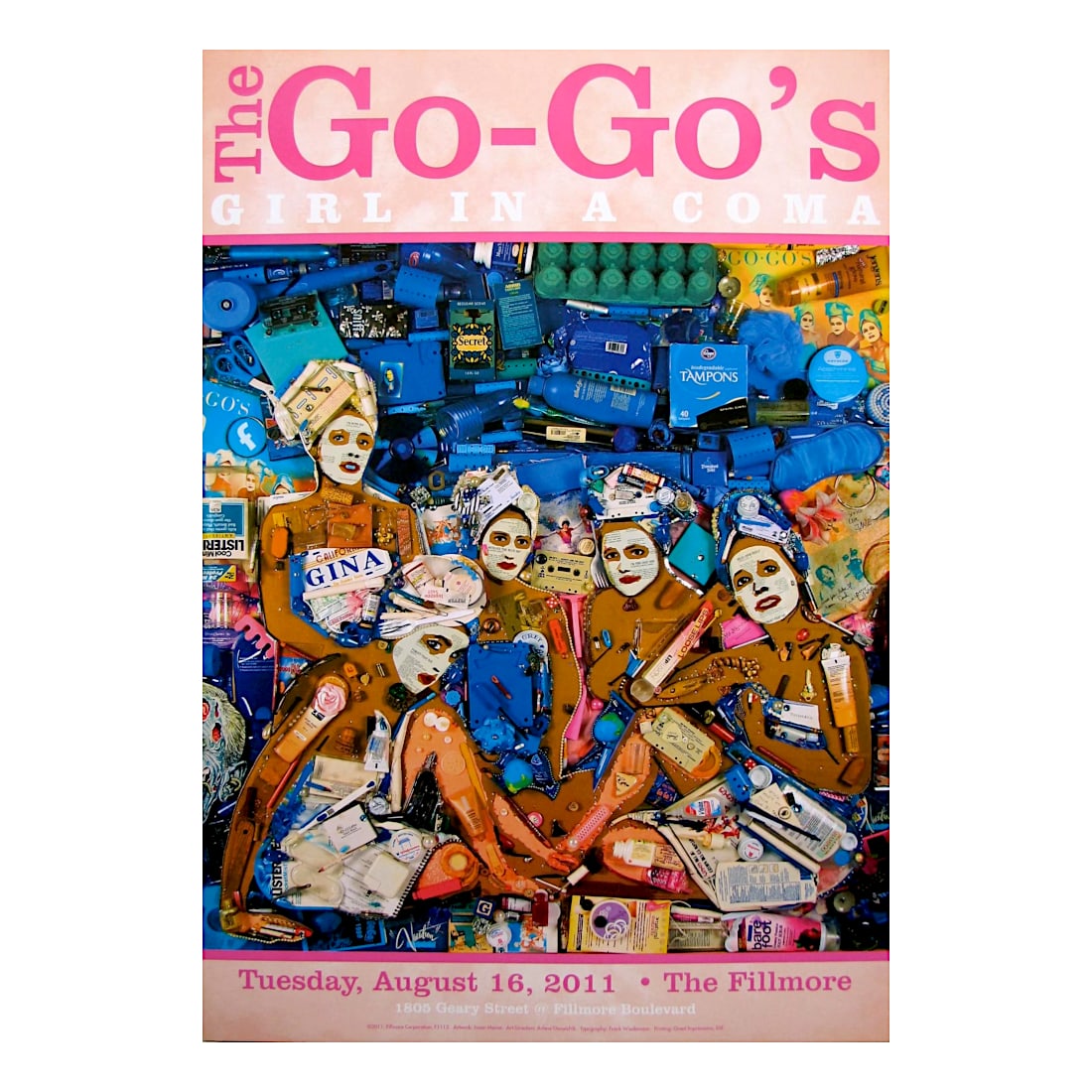 The Go-Go's - 2011 Fillmore Concert Poster (1 of 1)