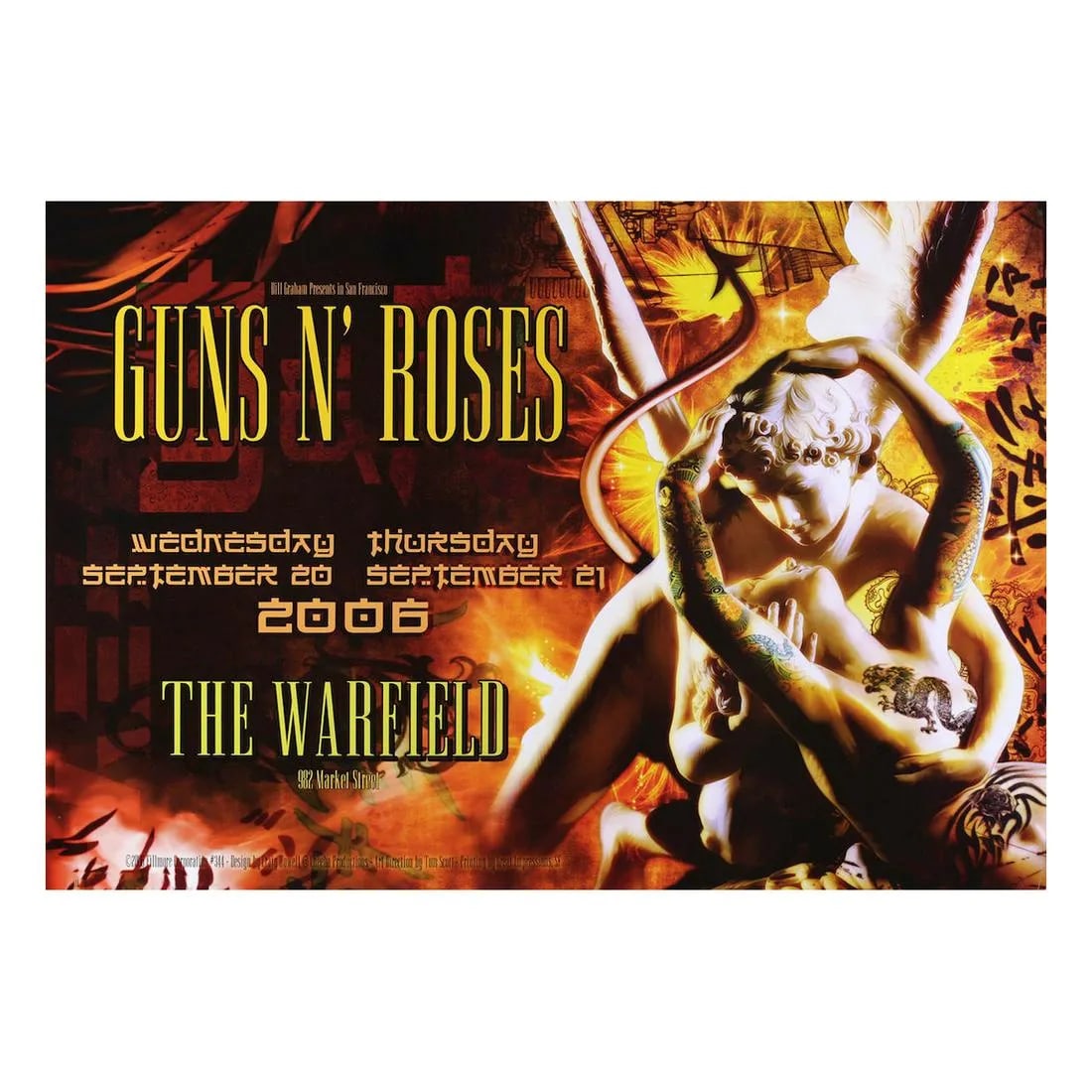 Guns N' Roses - 2006 Warfield Concert Poster (1 of 1)