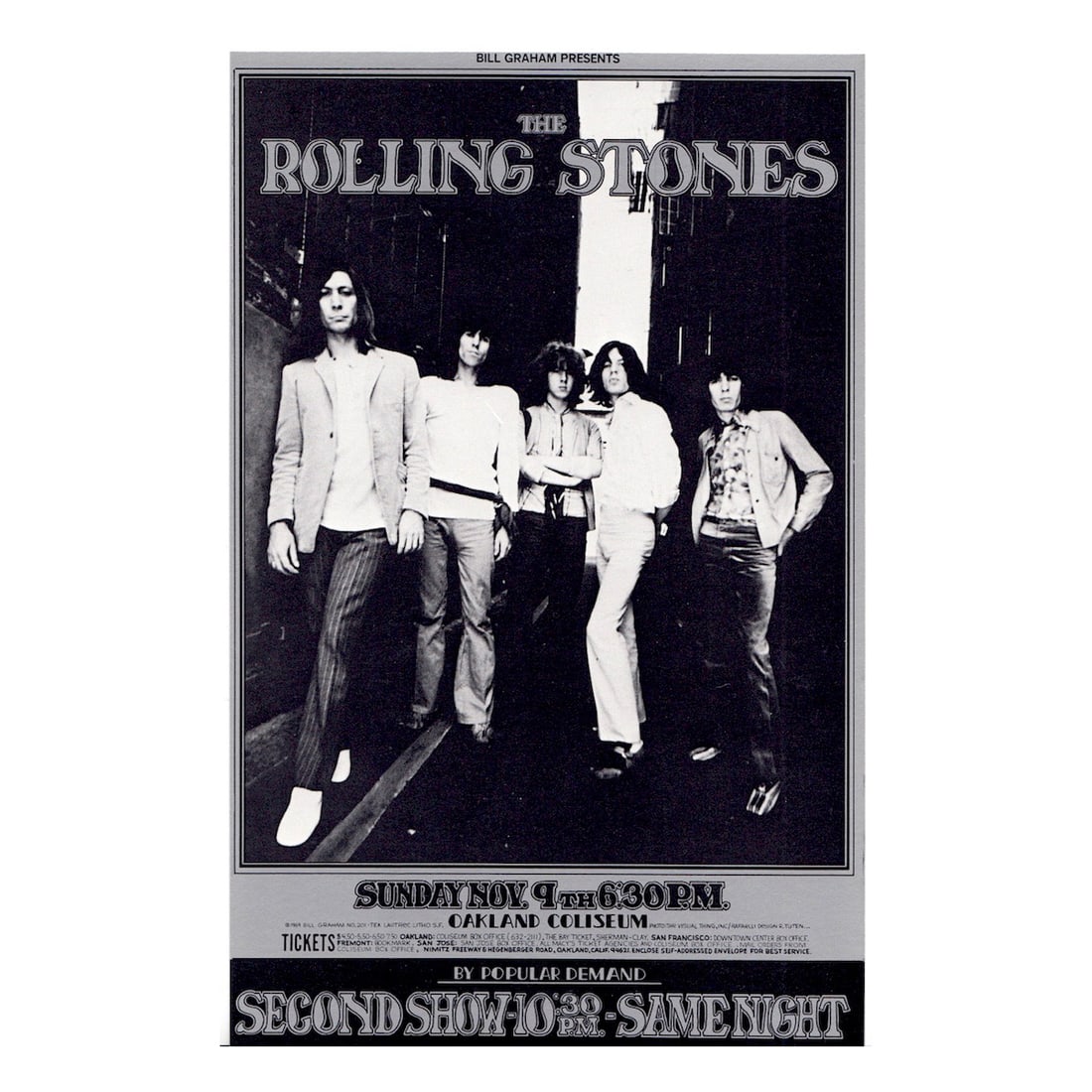 Rolling Stones - 1969 Concert Handbill (1 of 1)
