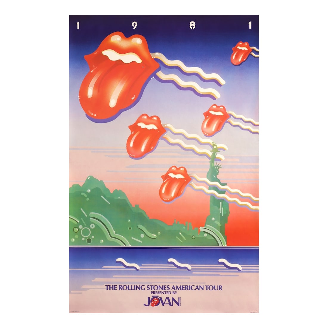 Rolling Stones - 1981 Concert Tour Poster (1 of 1)