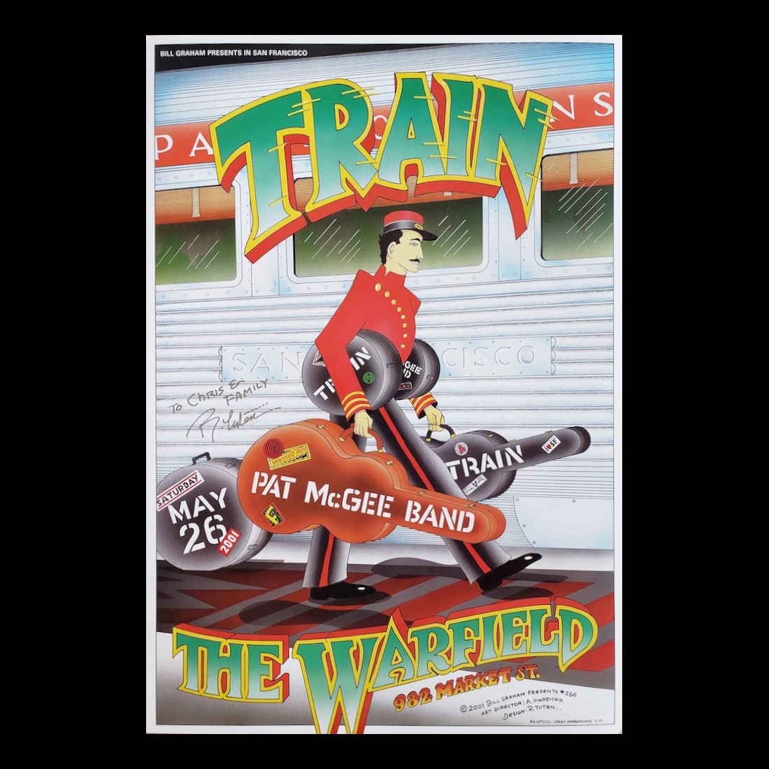 Train - 2001 Warfield Poster (1 of 1)