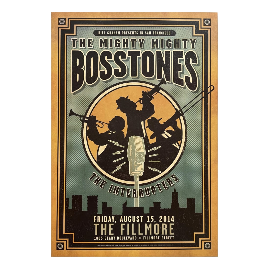 The Mighty Mighty Bosstones - 2014 Fillmore Concert Poster (1 of 1)