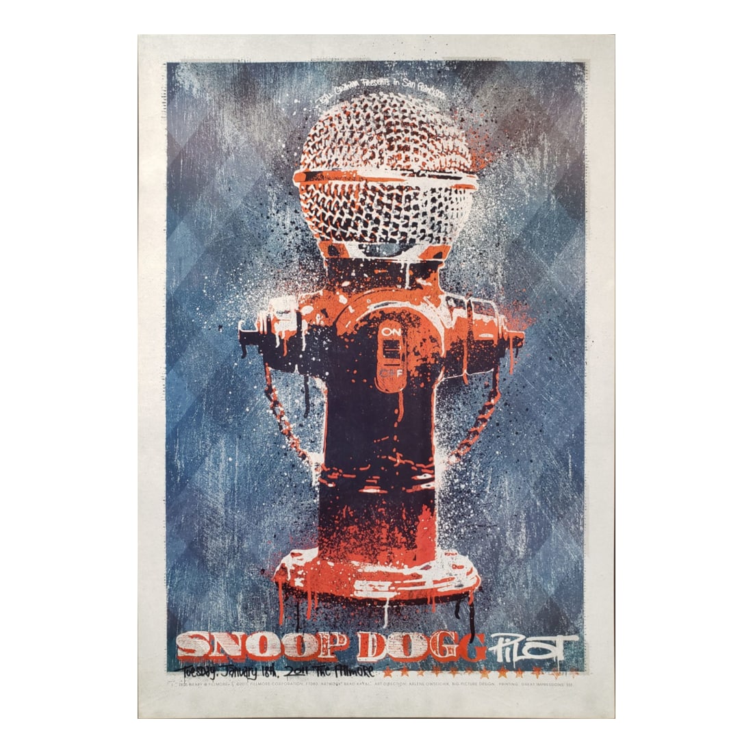 Snoop Dogg - 2011 Fillmore Concert Poster (1 of 1)