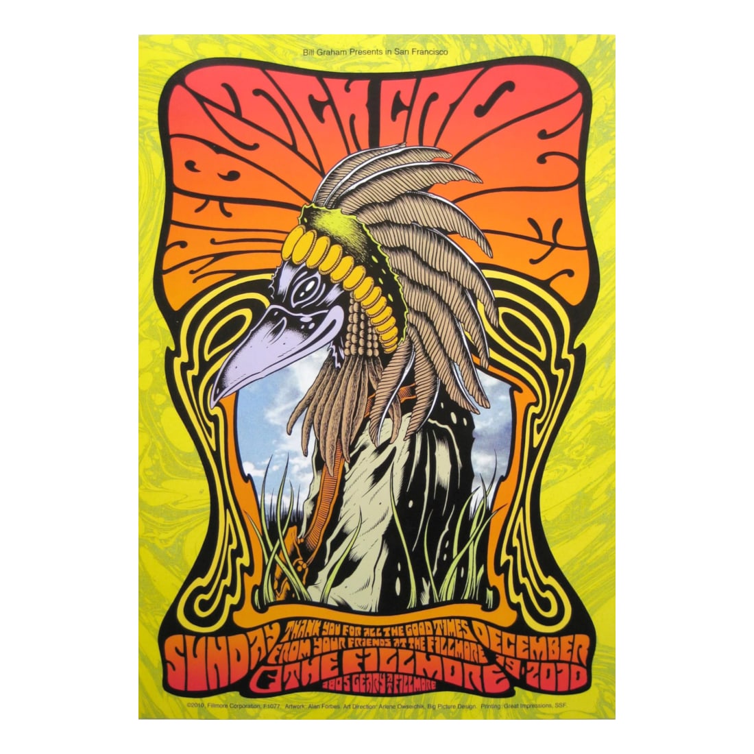 The Black Crowes - 2010 Fillmore Concert Poster (1 of 1)