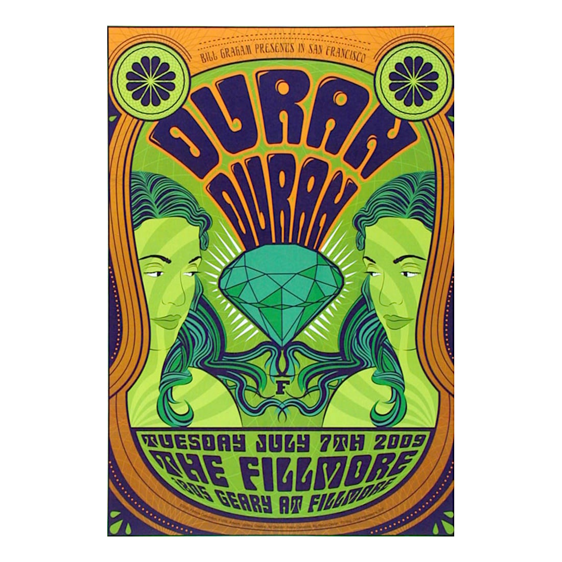 Duran Duran - 2009 Fillmore Concert Poster (1 of 1)