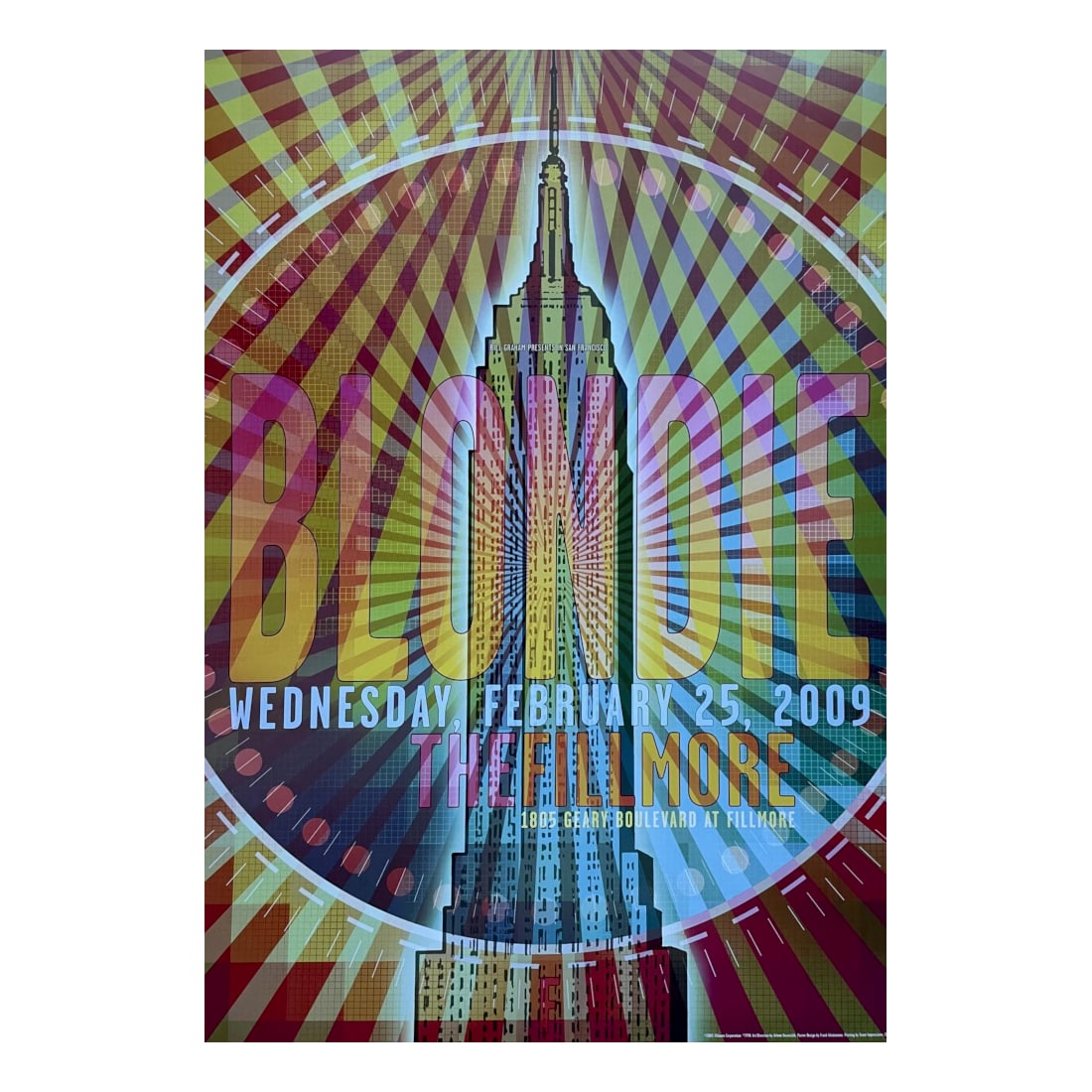 Blondie - 2009 Fillmore Concert Poster (1 of 1)