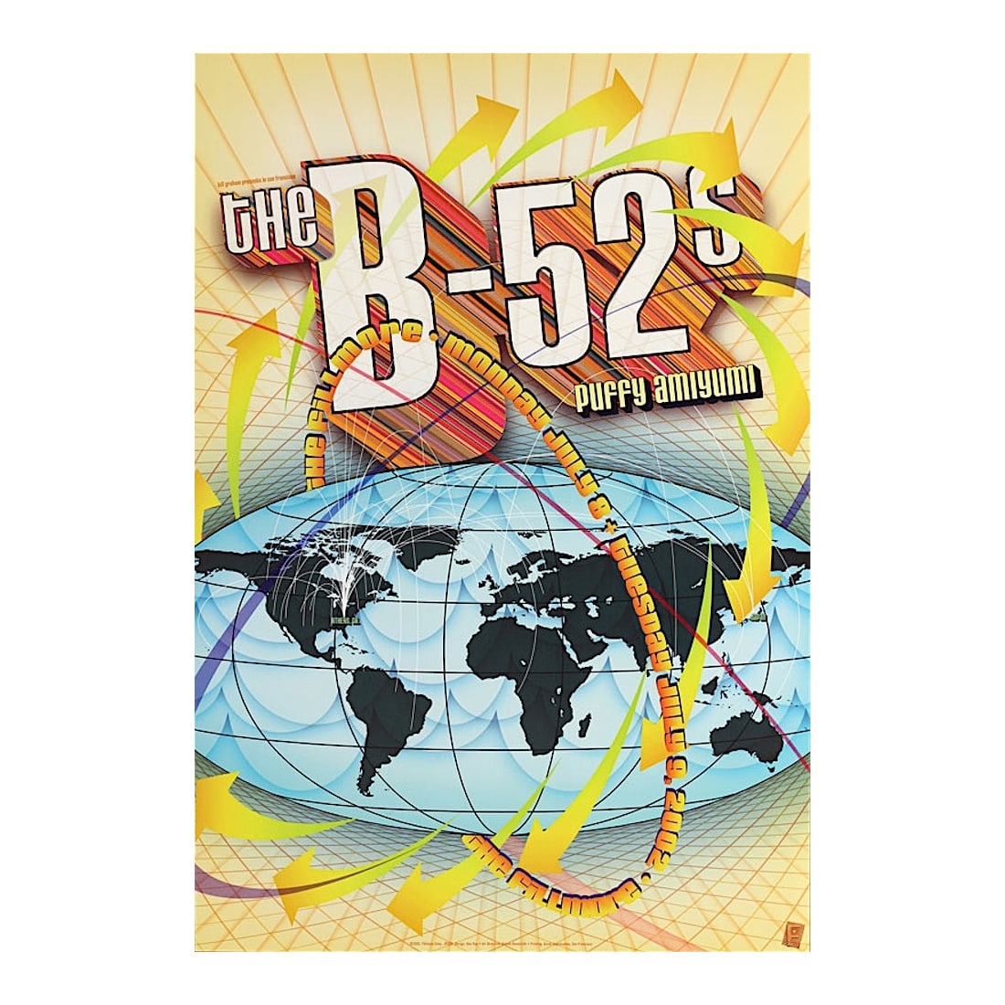 The B-52s- 2002 Fillmore Concert Poster (1 of 1)