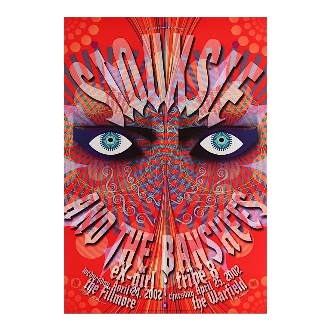 Siouxsie & The Banshees - 2002 Fillmore Concert Poster (1 of 1)