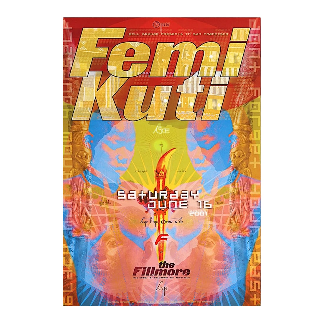 Femi Kuti - 2001 Fillmore Concert Poster (1 of 1)
