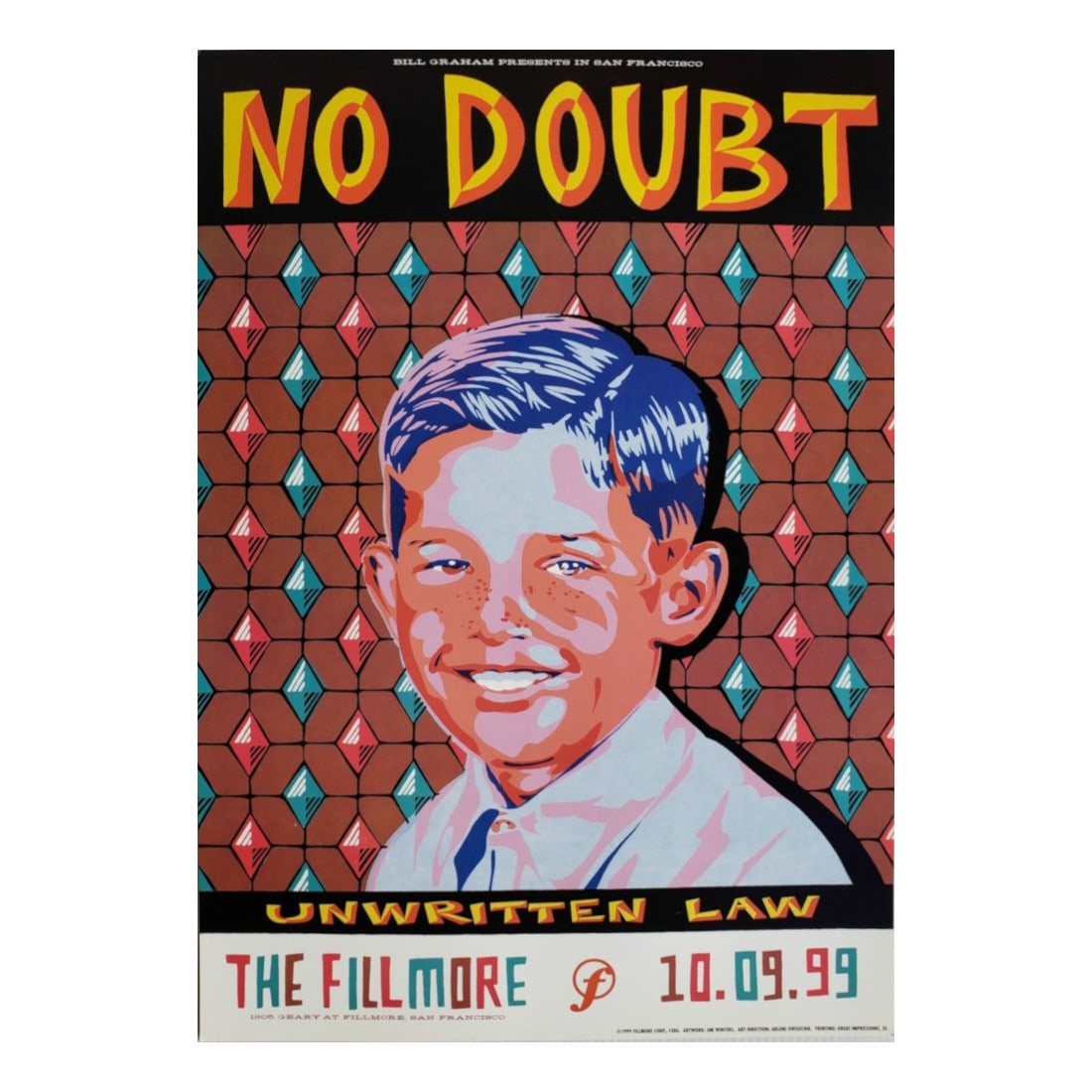 No Doubt - 1999 Fillmore Concert Poster (1 of 1)