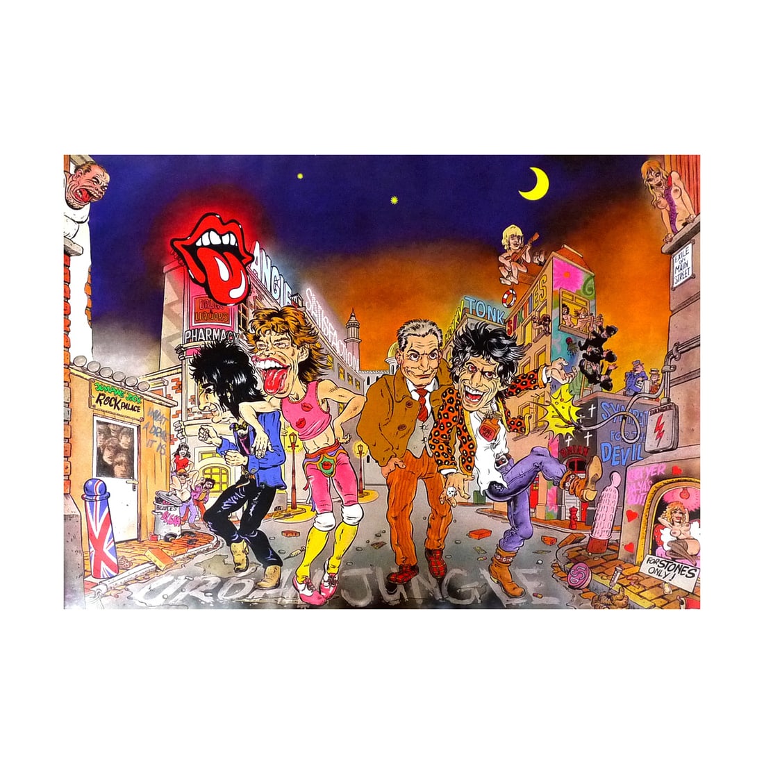 Rolling Stones - 1990 Urban Jungle Promo Poster (1 of 1)