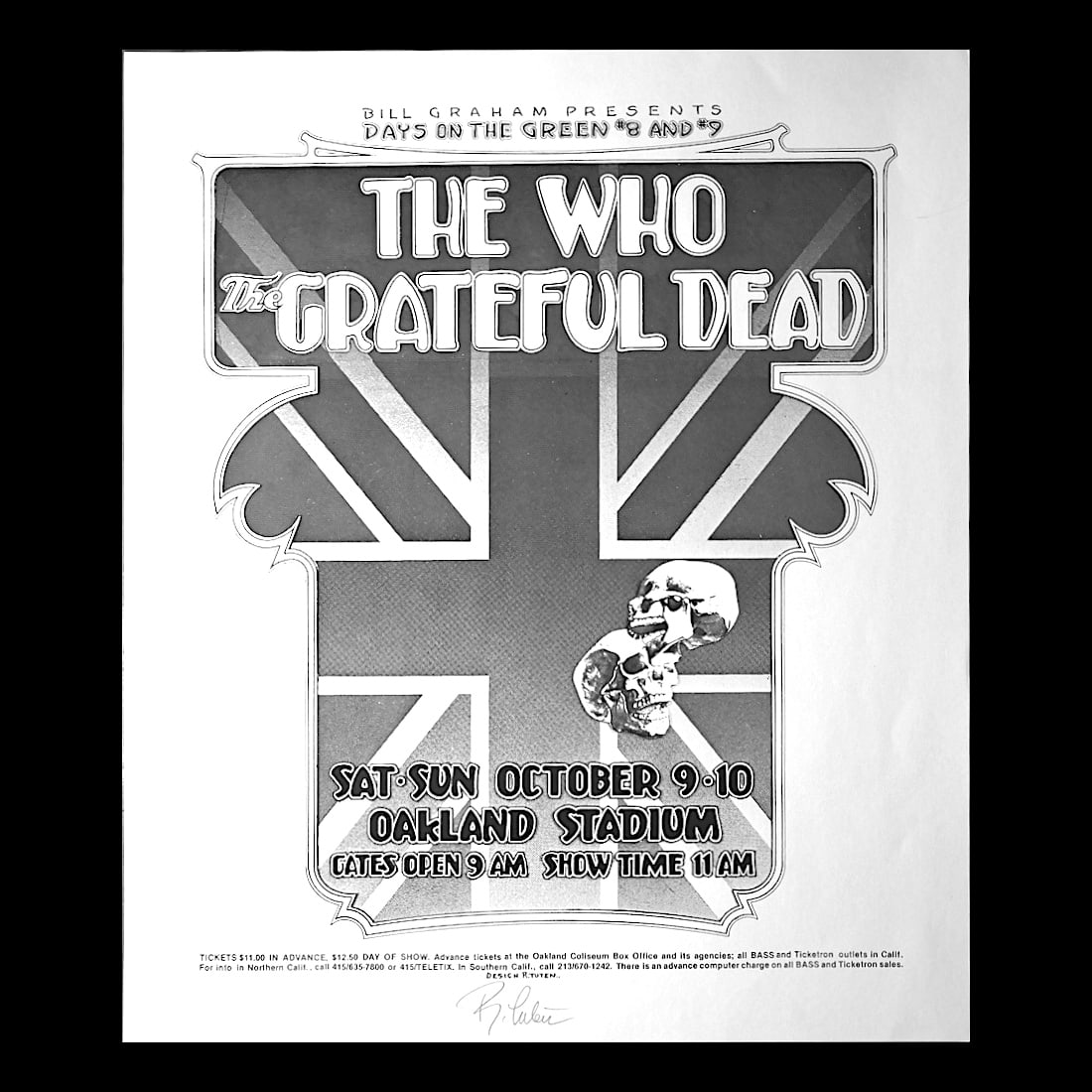 The Who - Grateful Dead - Hand-Signed Concert Poster (1 of 1)