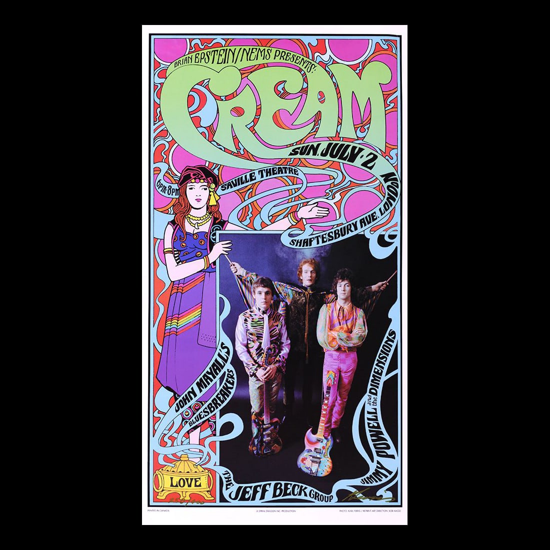 Cream - Karl Ferris - Hand-Signed Ltd Edition Print (1 of 1)