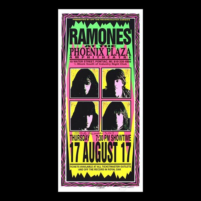 Ramones - 1995 Hand-Signed Concert Poster (1 of 1)