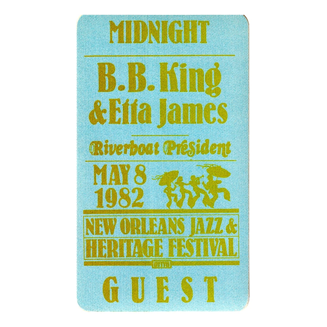 B.B. King - New Orleans Jazz & Heritage Festival - 1982 Backstage Pass (1 of 1)