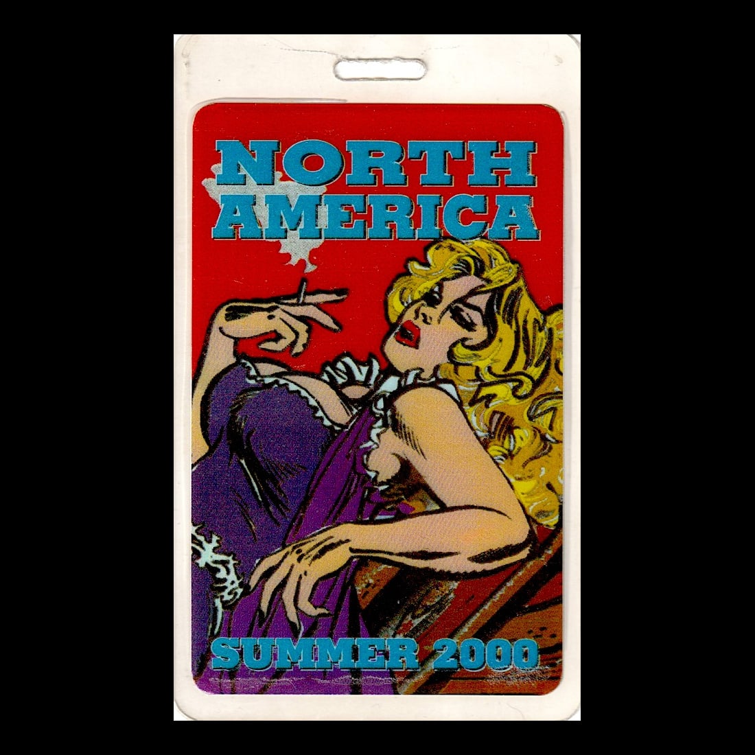 Bob Dylan - Never Ending North America Tour - 2000 Laminated Backstage Pass: BOB DYLAN (American Singer-Songwriter) Authentic 2000 Never Ending North America Tour Unused Laminated VIP Backstage Pass. Includes COA. Dimensions: 2 1/2 inches by 4 1/4 inches Shipped Flat Shipping