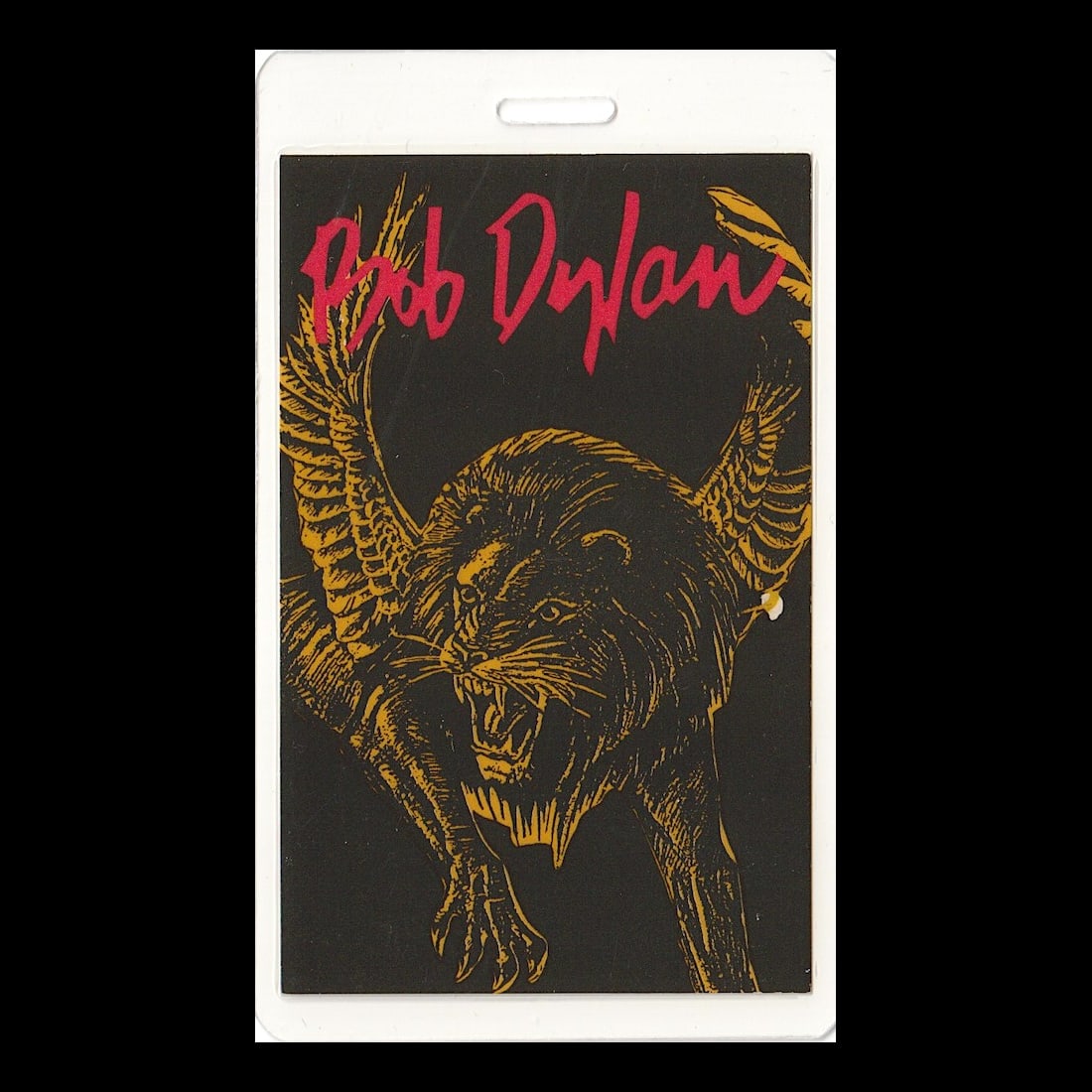 Bob Dylan - Never Ending Tour - 1992 Laminated Backstage Pass: BOB DYLAN (American Singer-Songwriter) Authentic 1992 Never Ending Tour Unused Laminated VIP Backstage Pass. Manufactured By: OTTO Includes COA. Dimensions: 2 1/2 inches by 4 1/4 inches Shipped Flat S