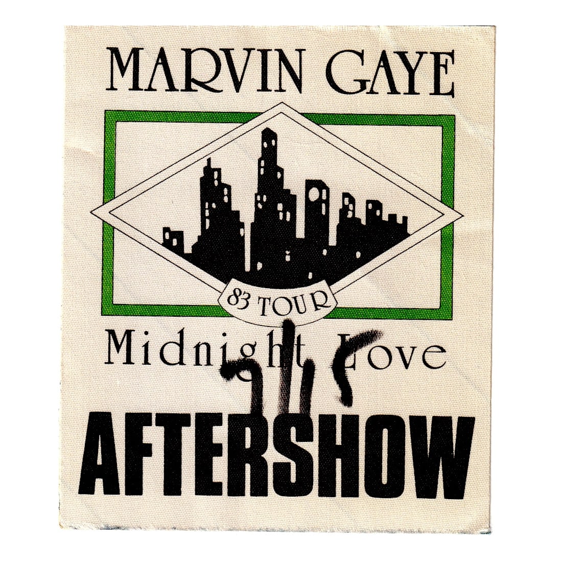 Marvin Gaye - Midnight Love Tour - 1983 Backstage Pass (1 of 1)