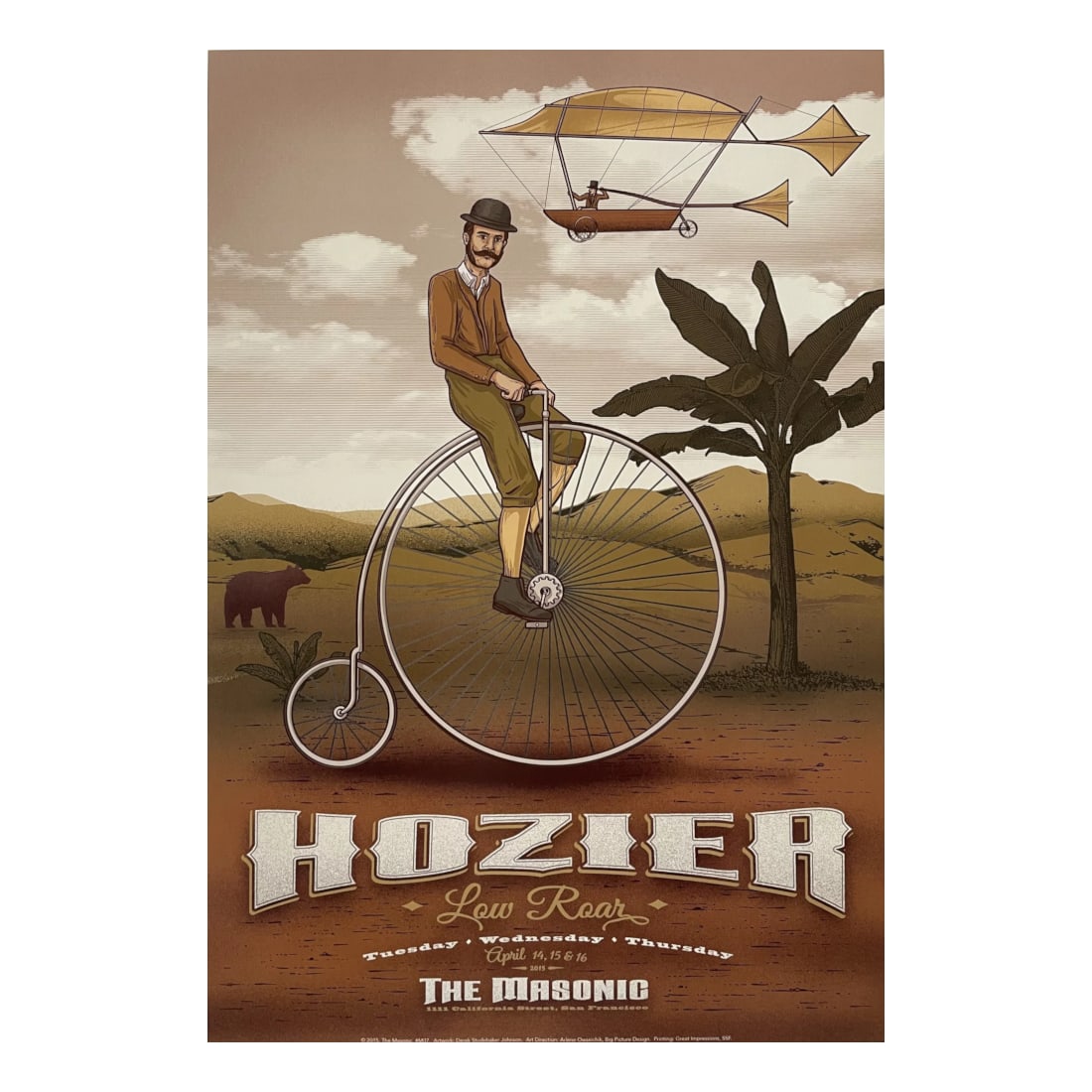 Hozier - 2015 Masonic Concert Poster (1 of 1)