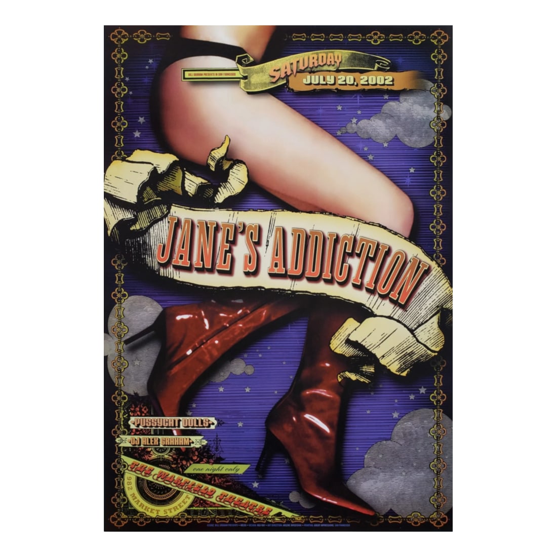 Jane's Addiction - 2002 Warfield Concert Poster (1 of 1)