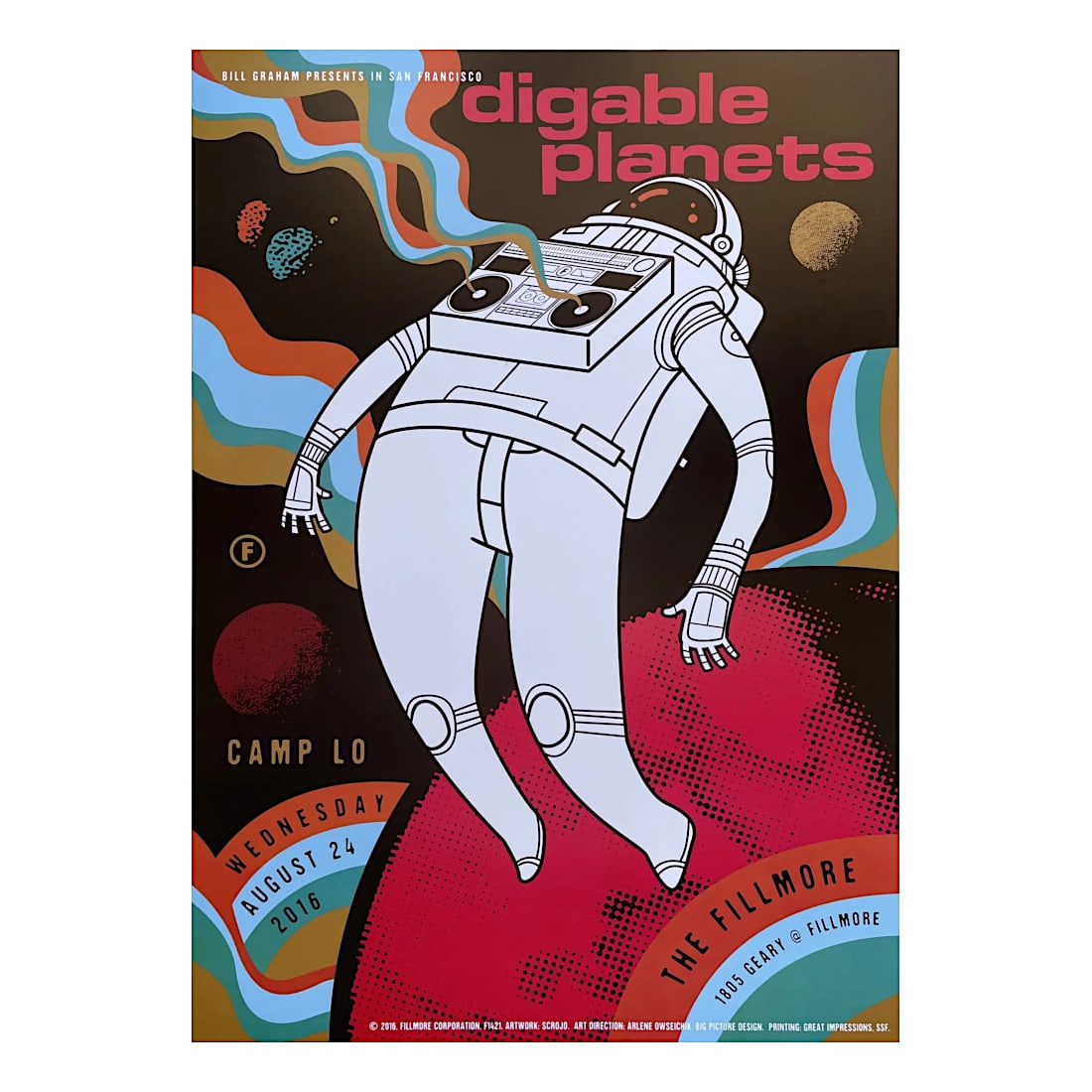 Digable Planets - 2016 Fillmore Concert Poster (1 of 1)