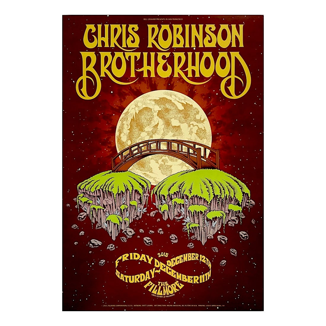 Chris Robinson Brotherhood - 2015 Fillmore Concert Poster (1 of 1)
