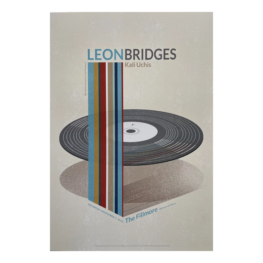 Leon Bridges - 2015 Fillmore Concert Poster (1 of 1)