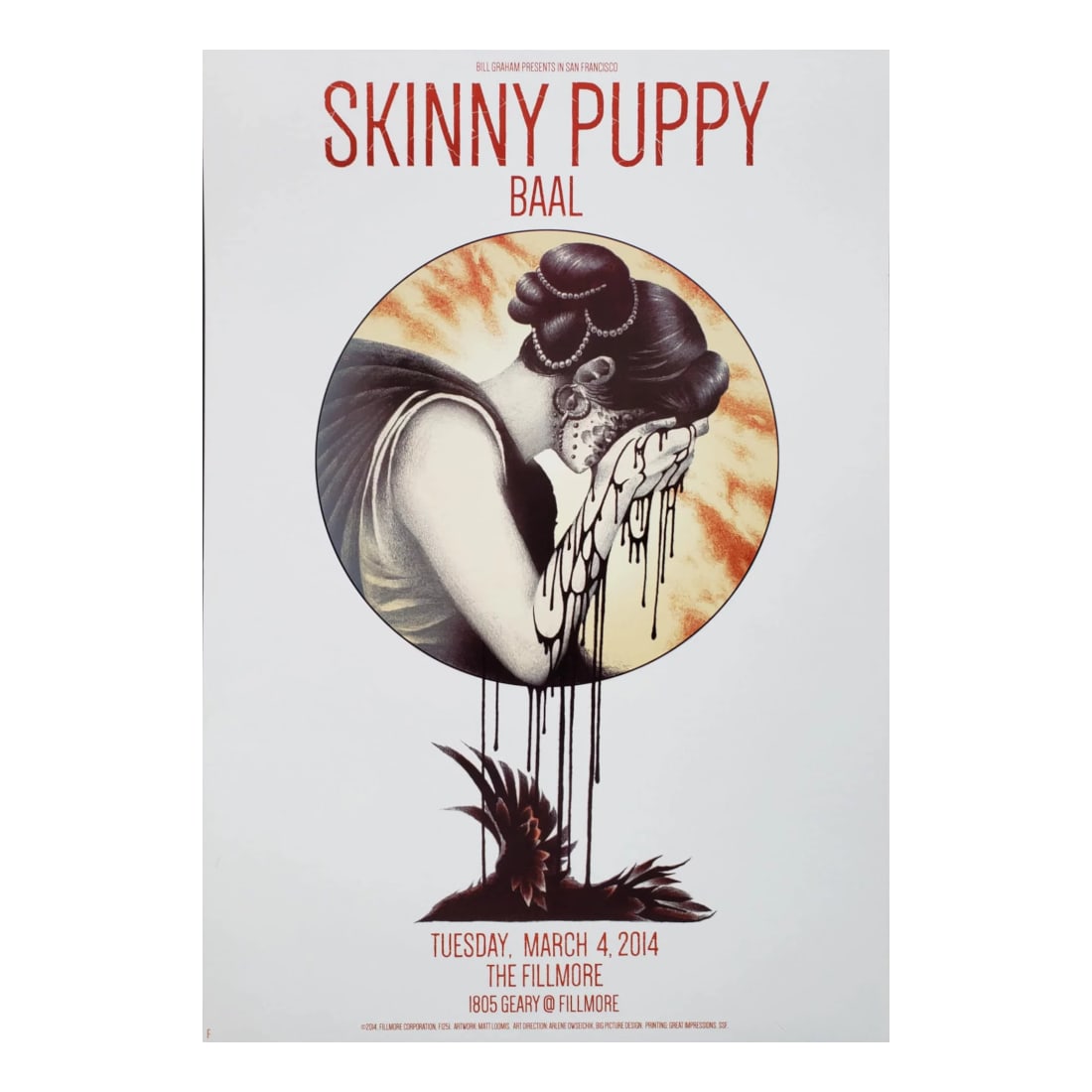 Skinny Puppy - 2014 Fillmore Concert Poster (1 of 1)