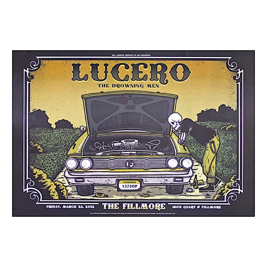 Lucero & The Drowning Men - 2012 Fillmore Concert Poster (1 of 1)