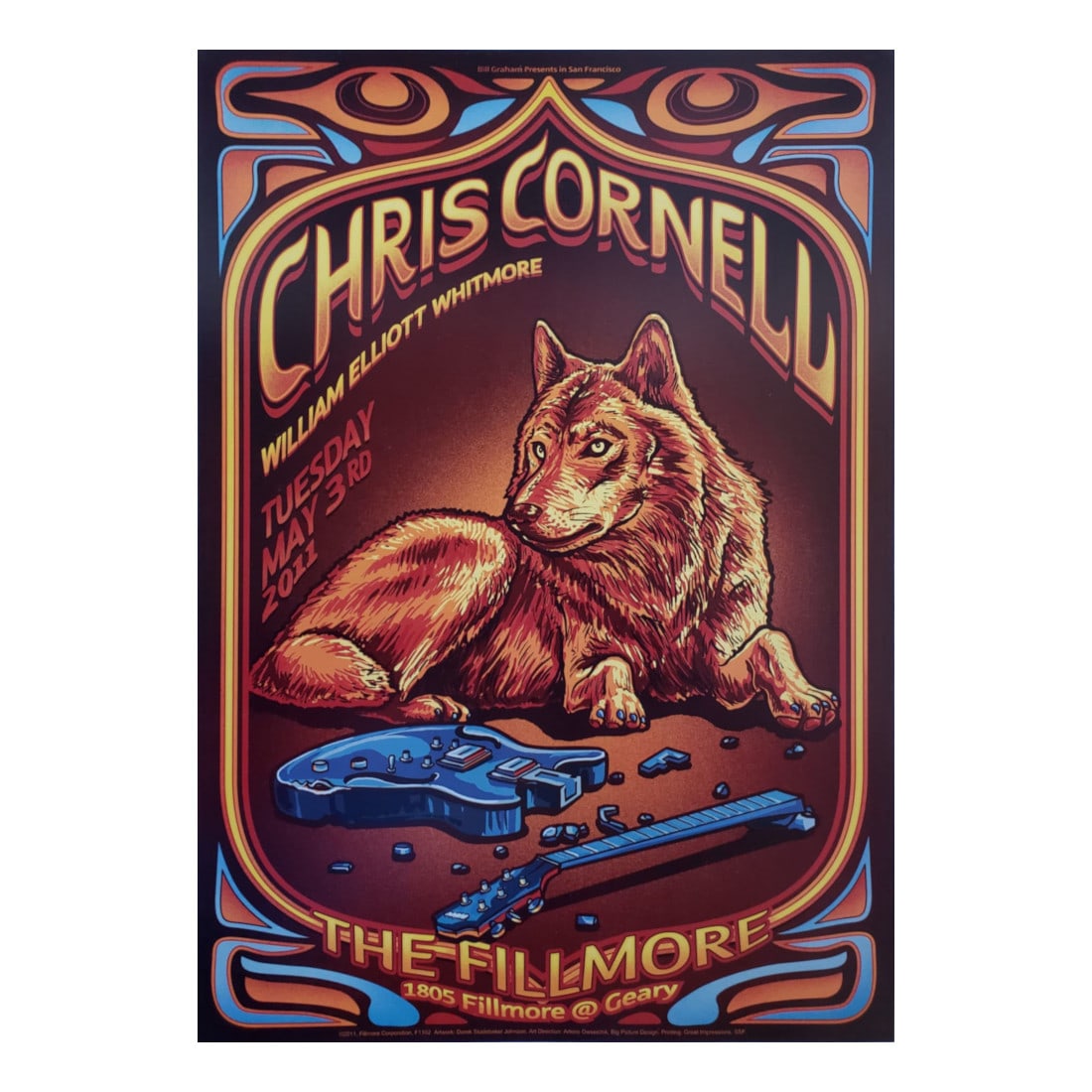 Chris Cornell - 2011 Fillmore Concert Poster (1 of 1)