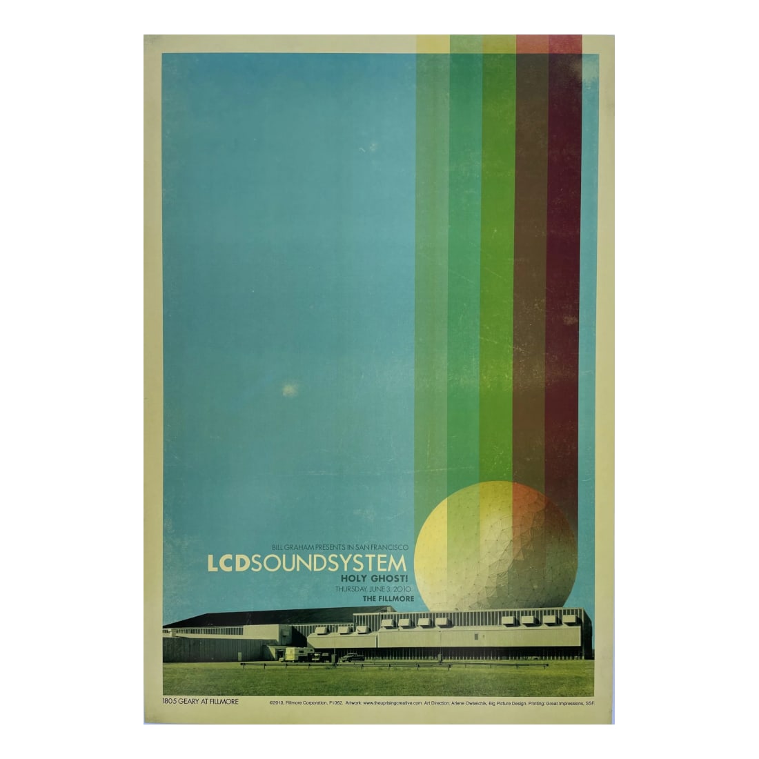 LCD Sound Systems - 2010 Fillmore Concert Poster (1 of 1)