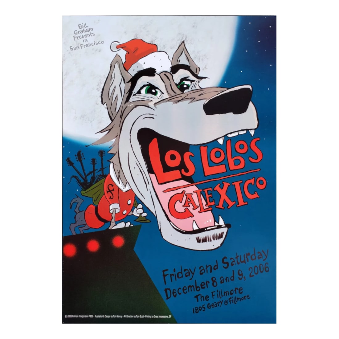 Los Lobos - 2006 Fillmore Concert Poster (1 of 1)