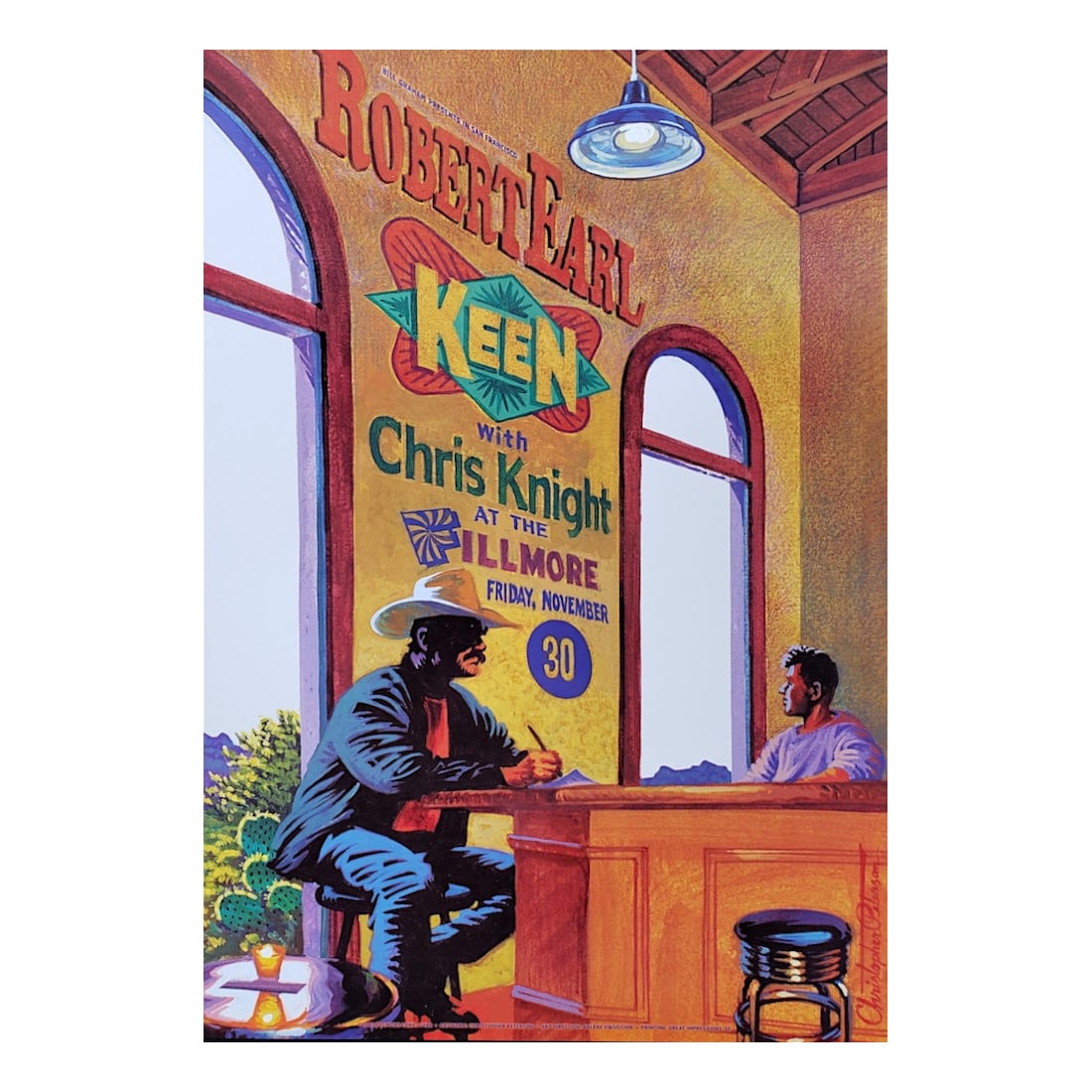 Robert Earl Keen - 2001 Fillmore Concert Poster (1 of 1)