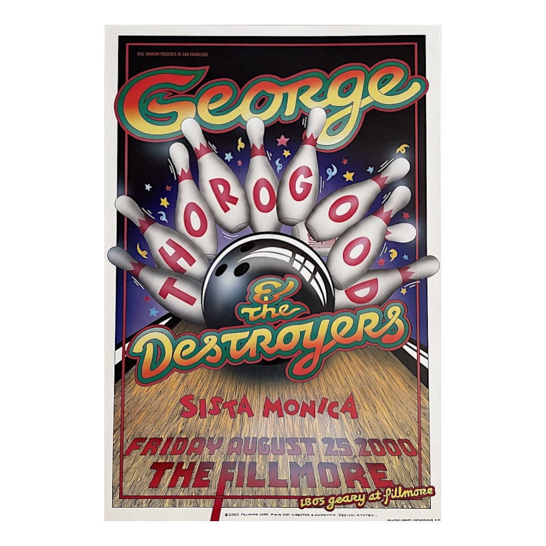 George Thorogood & The Destroyers - 2000 Fillmore Concert Poster (1 of 1)