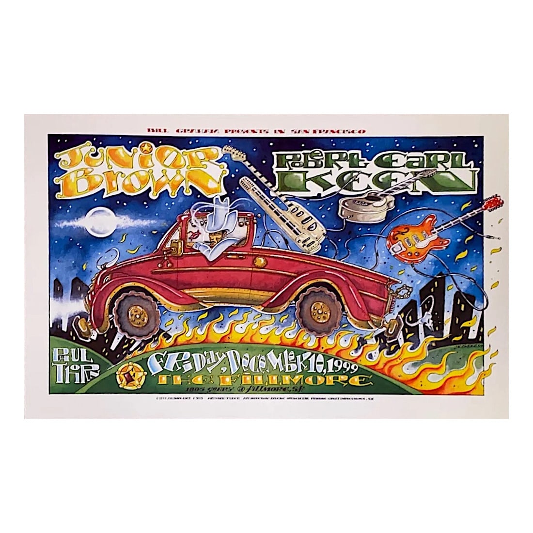 Junior Brown - 1999 Fillmore Concert Poster (1 of 1)