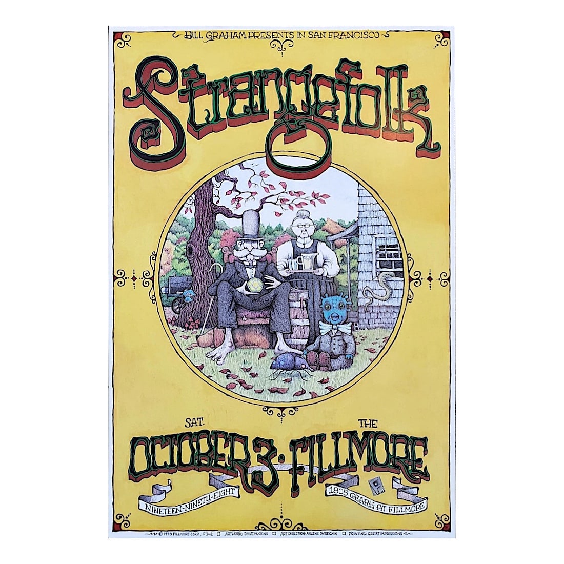 Strangefolk - 1998 Fillmore Concert Poster (1 of 1)