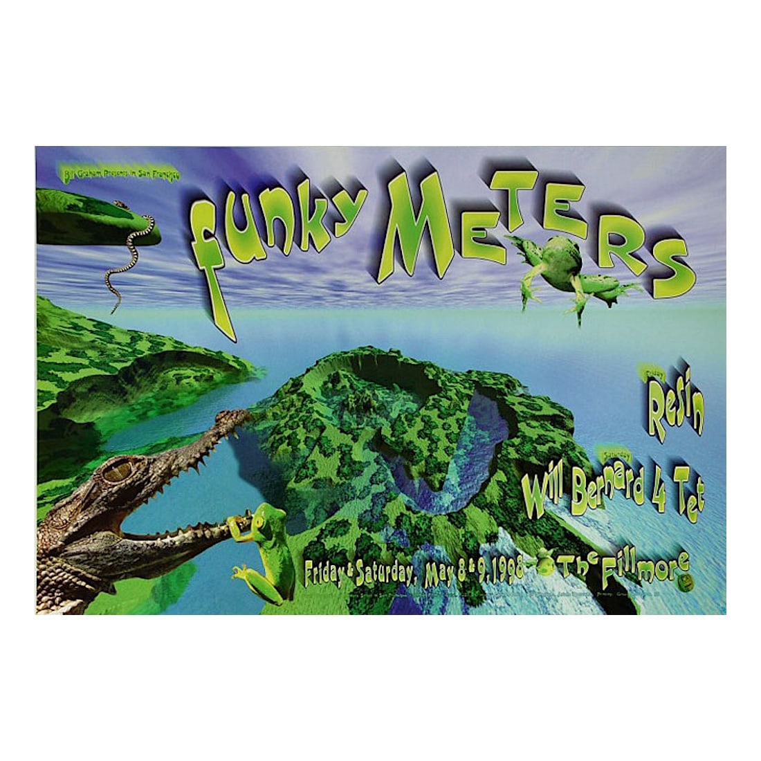 Funky Meters - 1998 Fillmore Concert Poster (1 of 1)