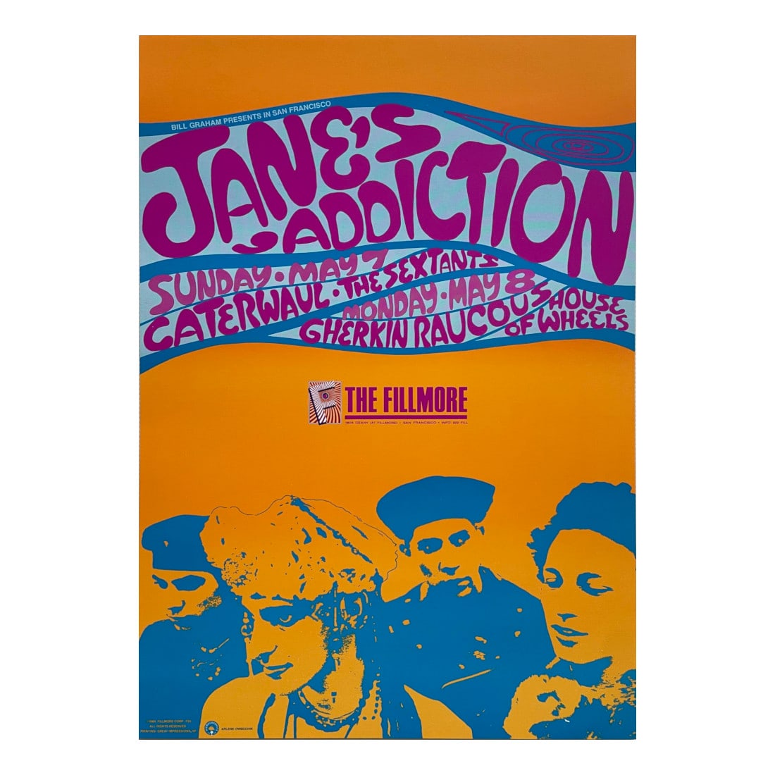 Jane's Addiction - 1989 Fillmore Concert Poster (1 of 1)