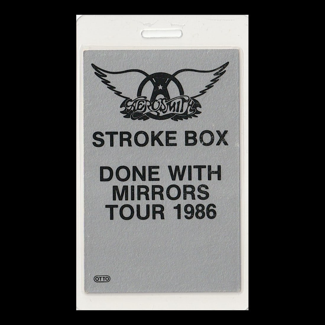 Aerosmith - Done With Mirrors Tour - 1986 Laminated Backstage Pass (1 of 1)
