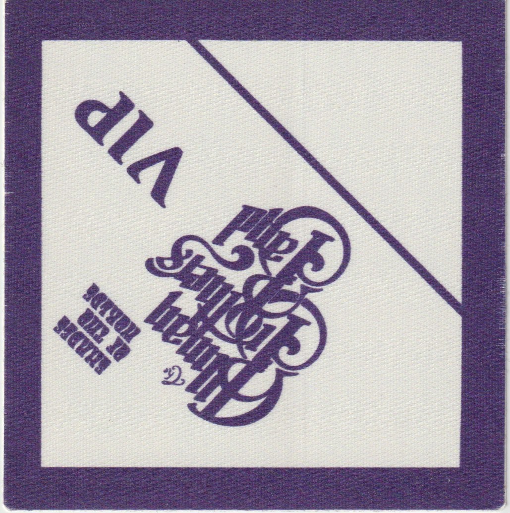 Allman Brothers Band - Shades of Two Worlds Tour - 1991 Backstage Pass (1 of 1)