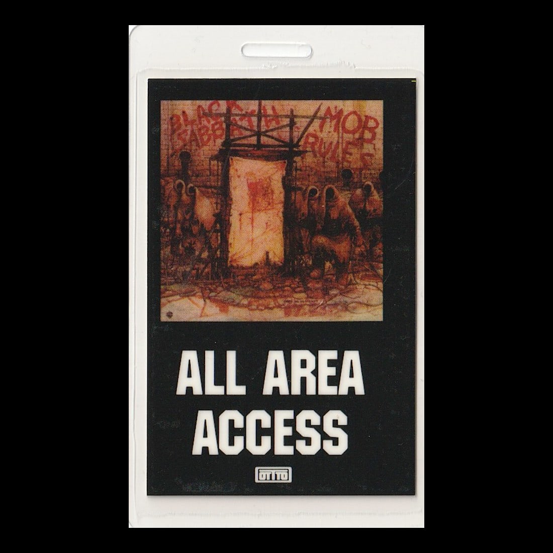 Black Sabbath - Mob Rules Tour - 1981 - 1982 Laminated Backstage Pass (1 of 1)