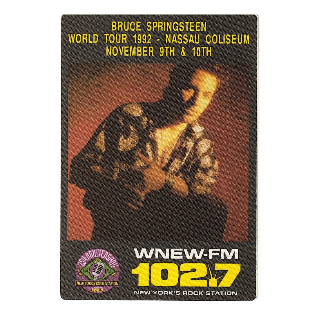 Bruce Springsteen - World Tour - 1992 Backstage Pass (1 of 1)
