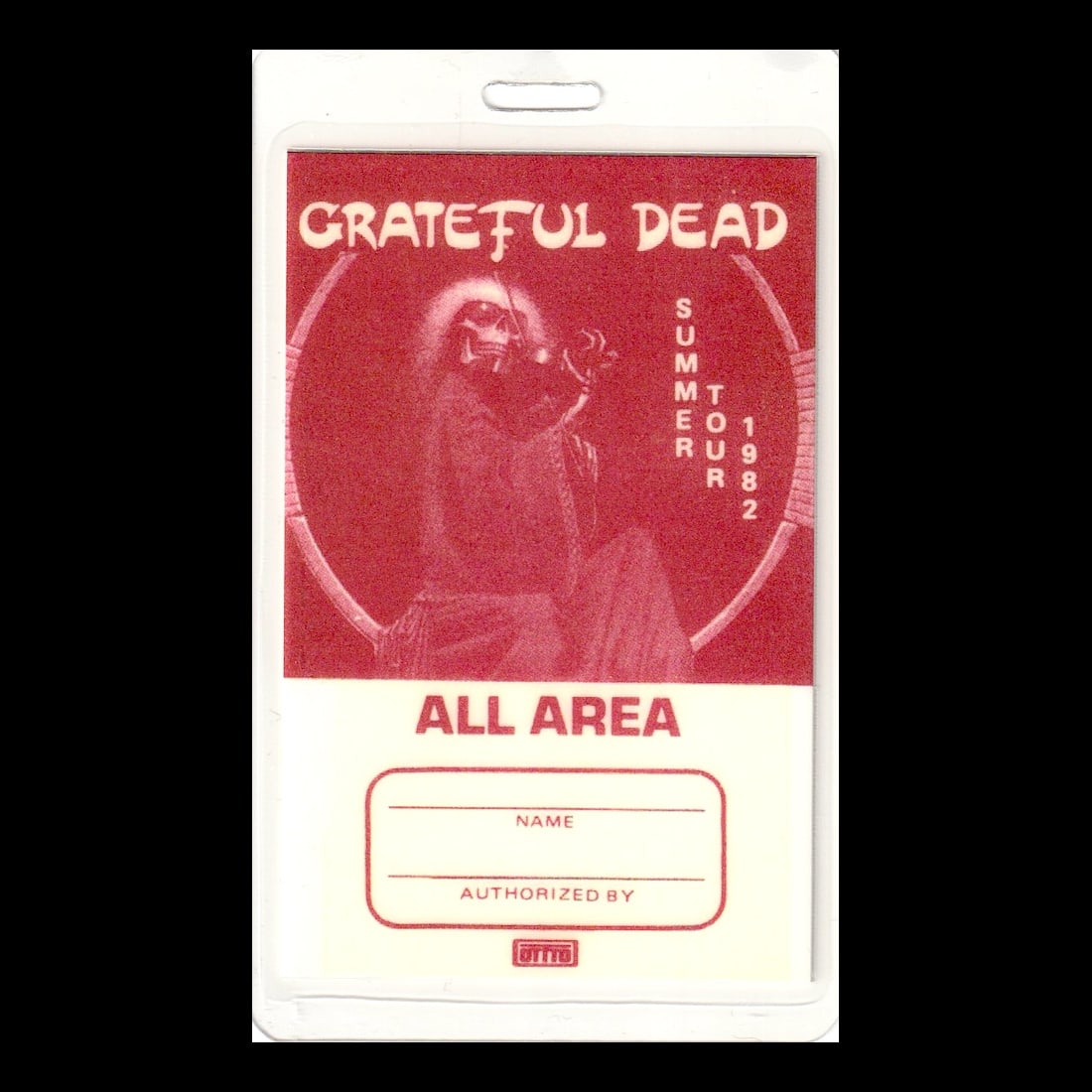 Grateful Dead - Summer Tour - 1982 Laminated Backstage Pass (1 of 1)