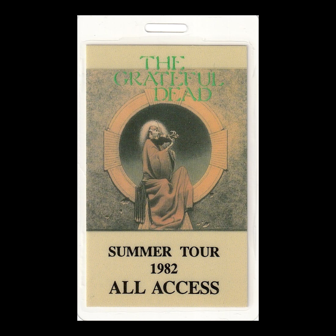 Grateful Dead - Summer Tour - 1982 Laminated Backstage Pass (1 of 1)