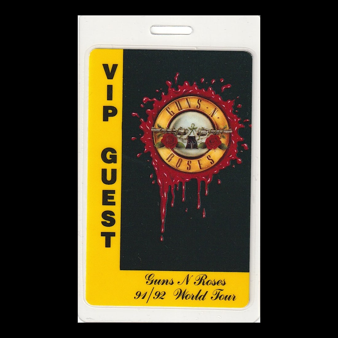 Guns N Roses - World Tour - 1991 - 1992 Laminated Backstage Pass (1 of 1)
