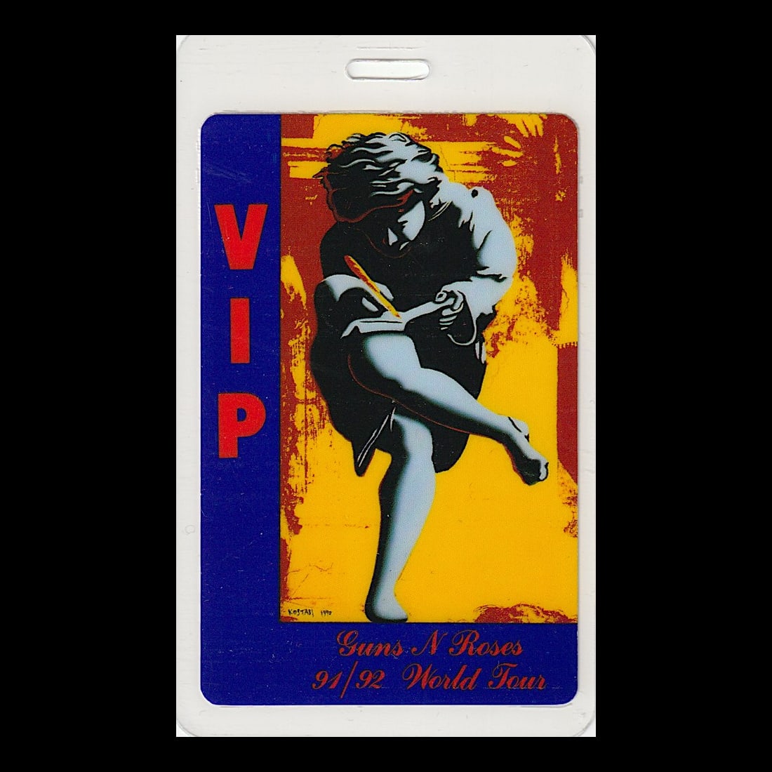 Guns N Roses - World Tour - 1991 - 1992 Laminated Backstage Pass (1 of 1)